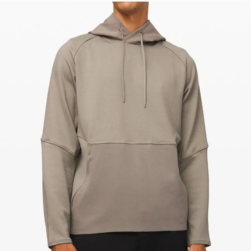Lululemon Fundamental Fuel Hoodie Mens Size Large Green/Tan.